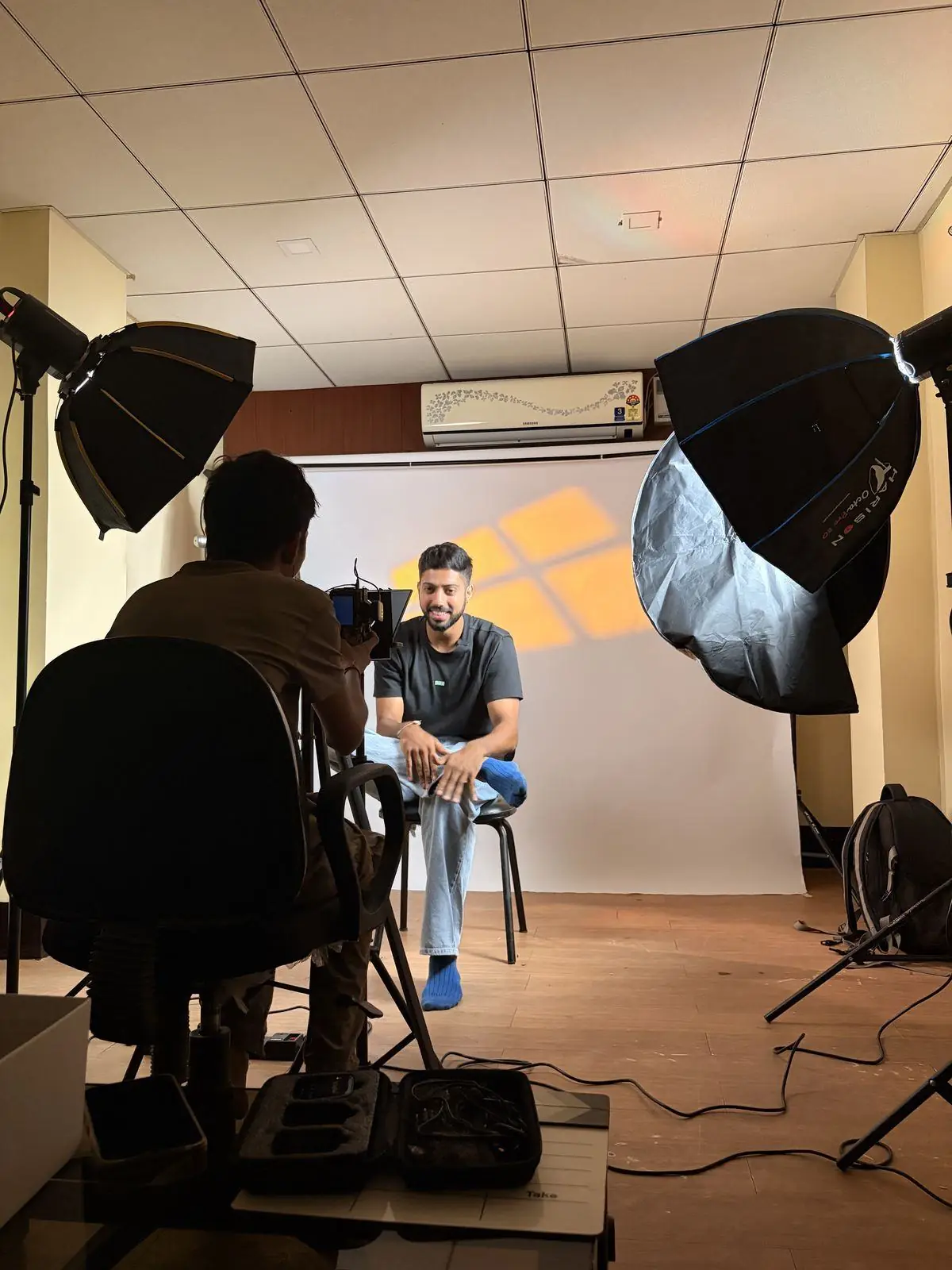Podcast shoot at Cygnus Studio, Guwahati