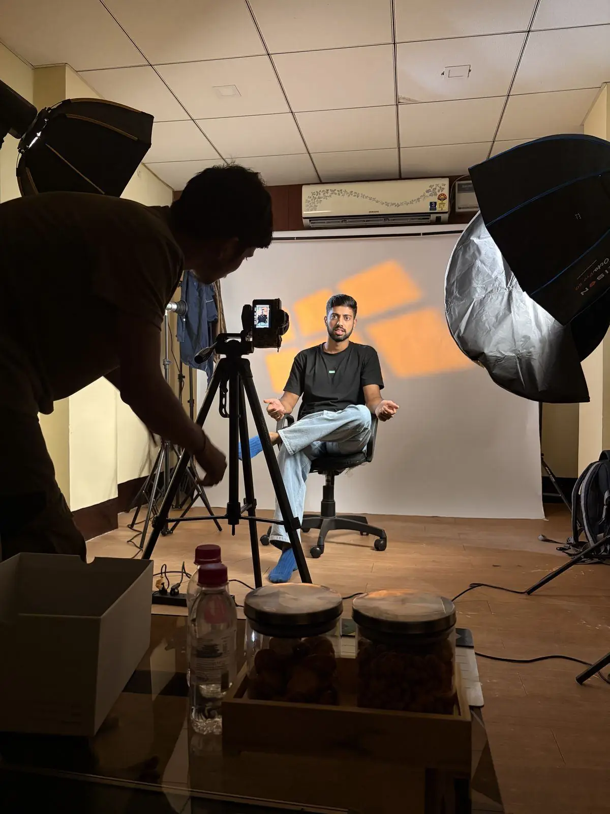 Interview Setup setup at Cygnus Studio
