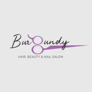 Burgundy logo